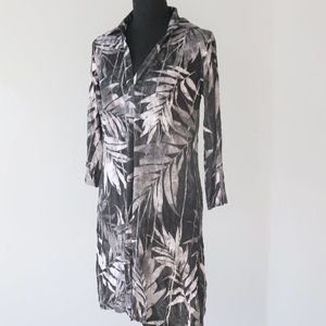 David Cline V-Neck Shadow Casual Dress Large NEW